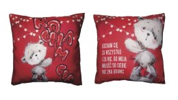 Poduszka kocham cię miś z balonami 35 x 35 cm S82