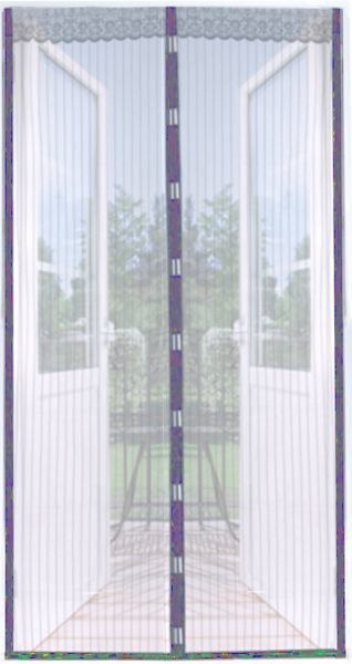 Moskitiera na drzwi 130x150cm z magnesami szara