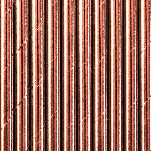 Słomki papierowe, różowe złoto, 19.5cm 250szt SPP9M-019R-250