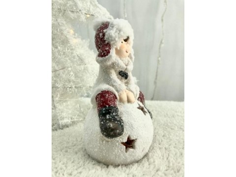 Chłopiec siedzący na kuli świecącej 3488