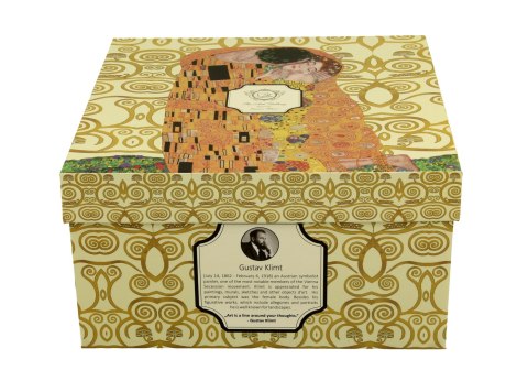 Filiżanka jumbo ze spodkiem 470ml THE KISS ECRU by Gustav Klimt