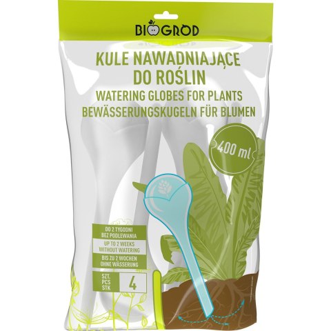 Kule nawadniające do roślin białe półprzezroczyste 400ml 4szt.