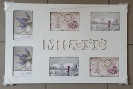 Ramka na 6 zdjęć 59x39cm Miłość
