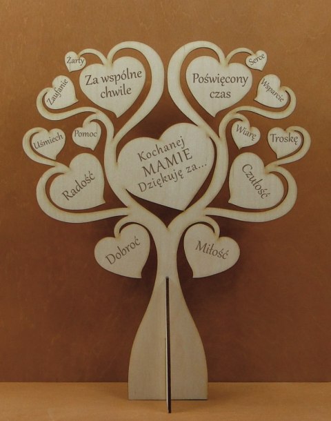 Drzewko grawerowane Dla Mamy 36 x 30 cm. - P1385W1
