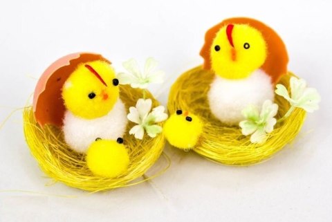Kurczaczek dekoracja wielkanocna 12szt. | 5411
