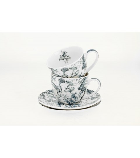 Komplet filiżanek ze spodkami 280ml ORIENT BLUE