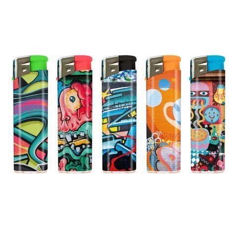 Zapalniczka 50szt GRAFFITI