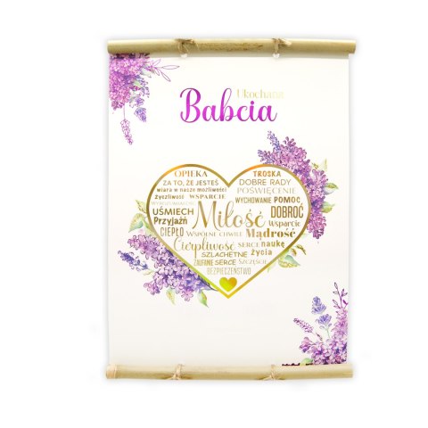 Dyplom z bambusem Ukochana Babcia | 004