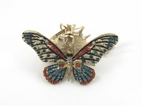 Przywieszka do torebki breloczek do kluczy - motyl | 139-0742