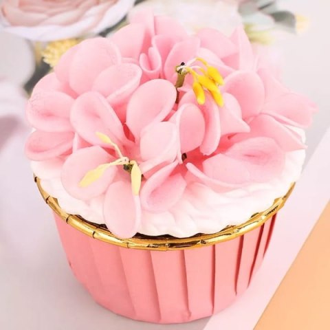 Papilotki kubeczki RÓŻOWO ZŁOTE 50x40 mm / 50 szt