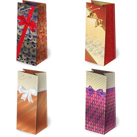 Torebki ozdobne 10szt. AL-2 set 17 Kokardy eleganckie 12 x 36,9 x 11 cm