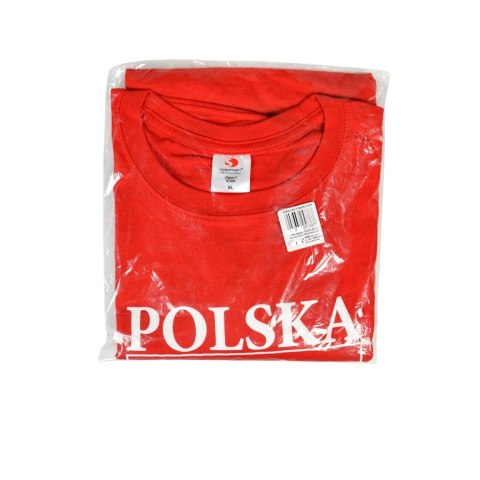 Koszulka z nadrukiem "Biało-Czerwoni" czerwona - rozmiar XXL