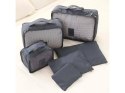 Organizery podróżne do walizki siatki na pranie x6szt. SZARE 01500_SZ
