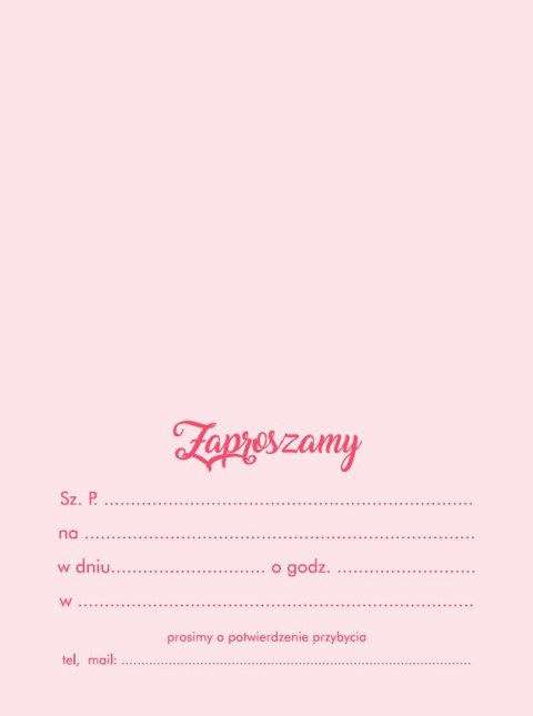 Zaproszenia 10szt. ZA-111