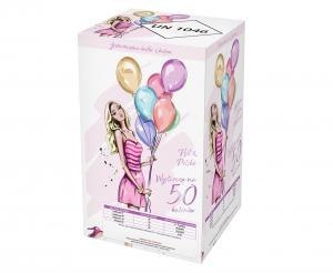 Butla z helem (jednorazowa) na 50 balonów rozm. 9 cali HG-BJ50