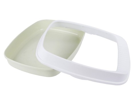 Solidna kuweta dla kota otwarta z ramką toaleta na żwirek + łopatka duża 19418_Z