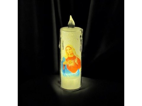 Świeczka led / wkład do zniczy 12cm - mix wzorów 690107