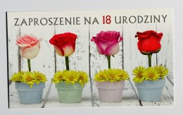 Zaproszenia 10szt ''18-NASTKA''