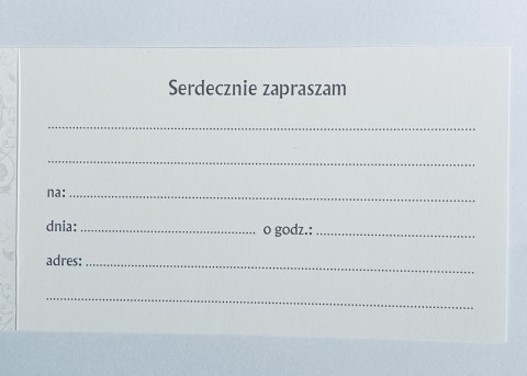 Zaproszenia 10szt ''18-NASTKA''