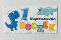 Zaproszenia na roczek 10szt. + koperta