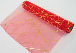 Organza 36cm x 4,5m CZERWONA Orgboż-0003czerwona