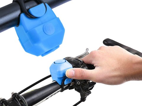 Dzwonek rowerowy klakson elektroniczny głośny 130 db syrena na rower alarm 14398_N
