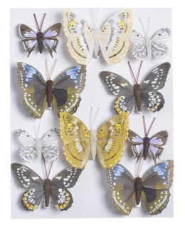 Motylki na klipie 4,5cm - 7,5cm, 10szt. 173CAN01150