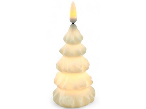 Świeczka led choinka imitacja wosku - 12cm 7309