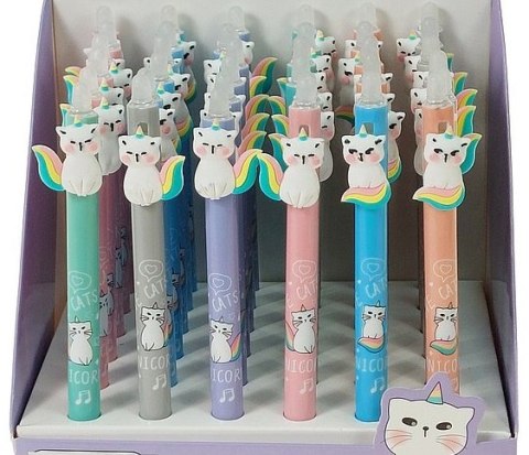 Długopis ścieralny 36szt. KOTEK