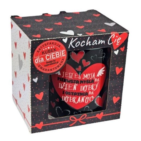 Kubek ceramiczny JESTEŚ MOJĄ PIERWSZĄ MYŚLĄ.....3309-WAL10