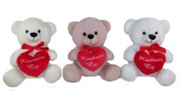 Miś pluszowy z sercem 35cm KOCHAM CIĘ M3671
