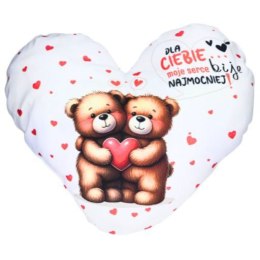 Poduszka serce 40 x 40 cm Dla Ciebie moje serce bije najmocniej - 3349WAL1