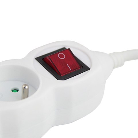 Przedłużacz listwa zasilająca 3 gniazdka z włącznikiem 1.5m czarna ELK210W