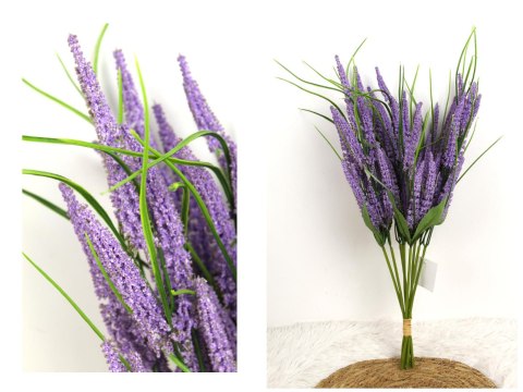 Bukiet WRZOS wys. 50 cm, 9 łodyg w pęczku - FIOLETOWY WD-186A