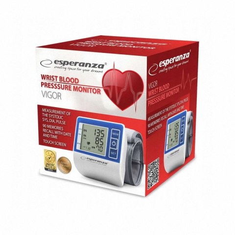 Ciśnieniomierz nadgarstkowy Vigor ECB001