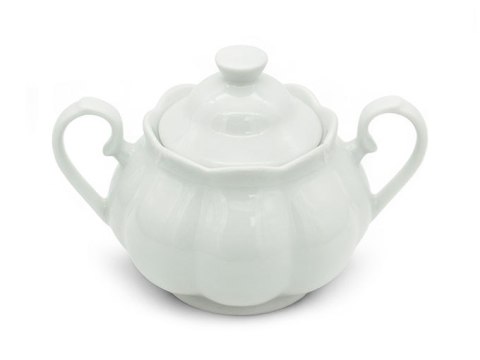 Cukiernica 290ml porcelanowa pojemnik na cukier cukierniczka z pokrywą TR-22-055