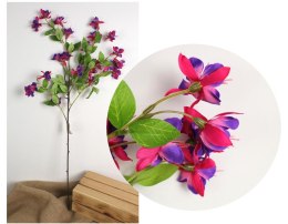 Gałązka FUKSJA 90 cm (główka 6 cm) RÓŻOWO FIOLETOWA WD-223D