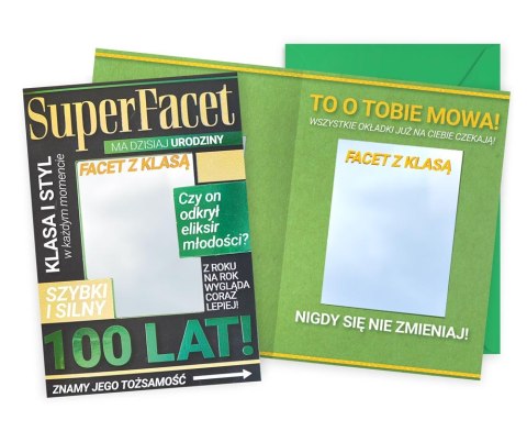 Karnet Urodziny (super facet, lusterko) DK-1215