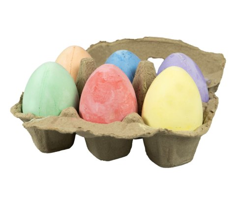 Kolorowa kreda w kształcie jajek w wytłoczce (6 szt.) WN3568