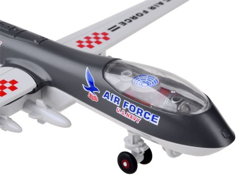 Metalowy dron wojskowy bojowy dźwięk ZA4327 CY