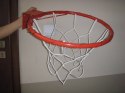 Obręcz z siatką do koszykówki śr zew 49cm