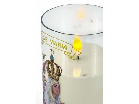 Świeczka led w obudowie z płomieniem - 12,5cm "Ave Maria" 41528