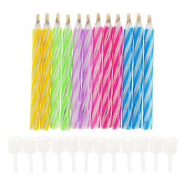 Świeczki urodzinowe - niegasnące psikuski 12 szt. DS2011