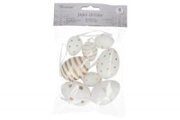 Zawieszka jajko 8szt. 4+6cm