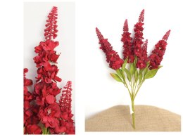 Bukiet 2szt ŁUBIN wys. 60 cm 7 łodyg (kwiat 20 x 6 cm) BORDOWY MZ-045D