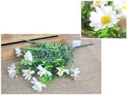 Bukiet 2szt STOKROTKA wys. 35 cm, 5 łodyg (kwiat 4,5 x 1,5 cm) BIAŁY MD-078A