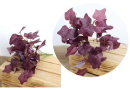 Bukiet liści BLUSZCZ fioletowe 25 cm 5 łodyg KAL-344