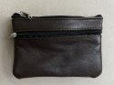 Etui na klucze drobne 12x9cm brązowe skórzane 9.5