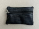 Etui na klucze drobne 12x9cm czarne skórzane 9.2
