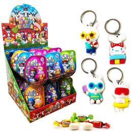 Jajka słodycze + zabawka happy easter 10 g x 18 szt